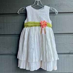 BLUEBERI BOULEVARD WHITE CRINKLE DRESS SIZE 5